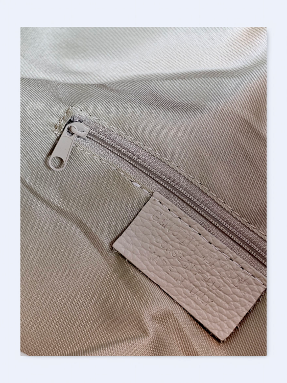 Skórzana shopperka Lunetta miętowa