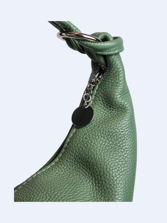 Skórzana shopperka Lunetta miętowa