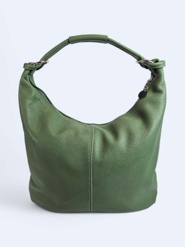 Skórzana shopperka Lunetta miętowa