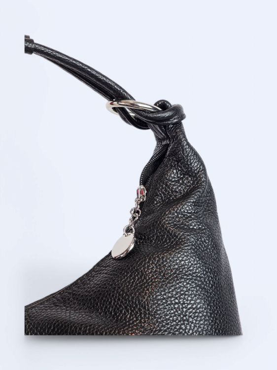 Skórzana shopperka Lunetta czarna